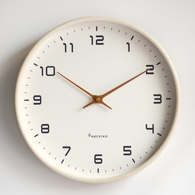 Reloj de pared de madera - simplicidad escandinava