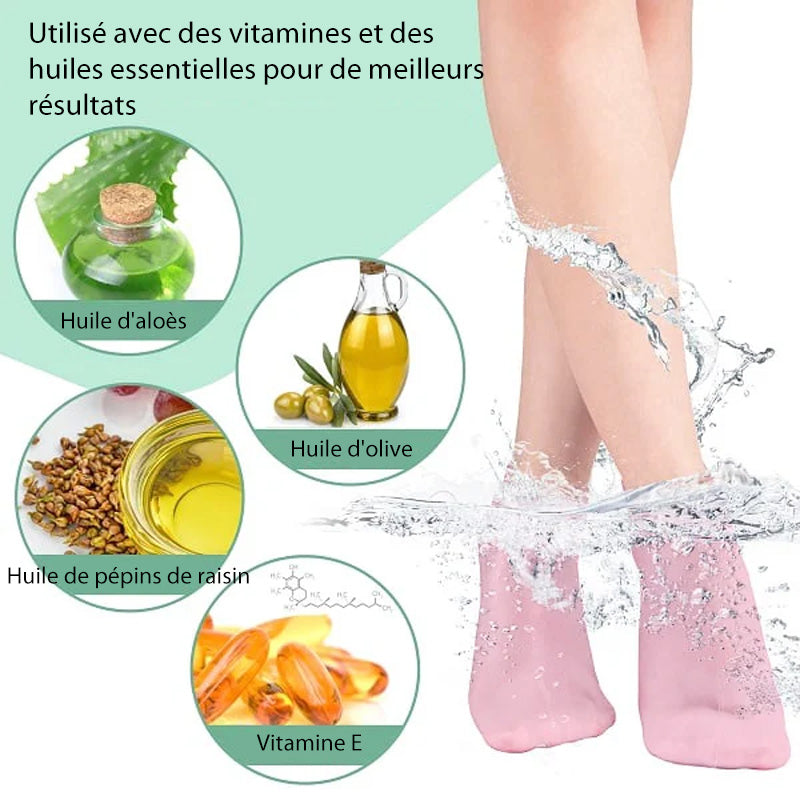 SoleSilk – Cuidado suave para los pies | 1+2 pares GRATIS