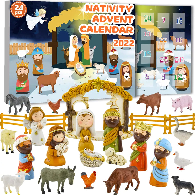 Calendario de Adviento de Navidad con Natividad - Para una experiencia navideña mágica