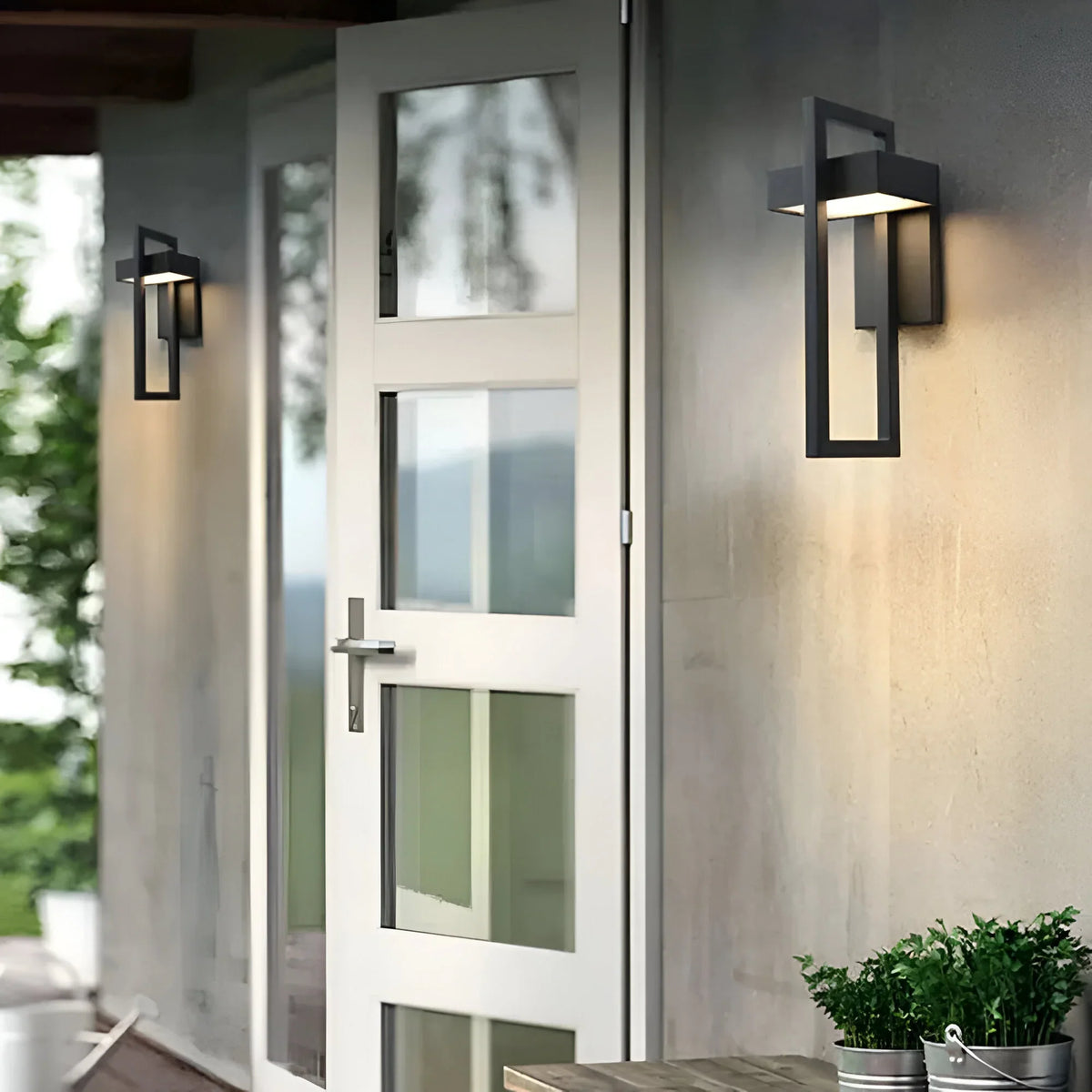 GlowCraft – Luz de Pared Exterior a Prueba de Clima