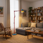 Lámpara de Pie Flexo Memphis | Lámpara de Metal Ajustable Moderna para Sala de Estar