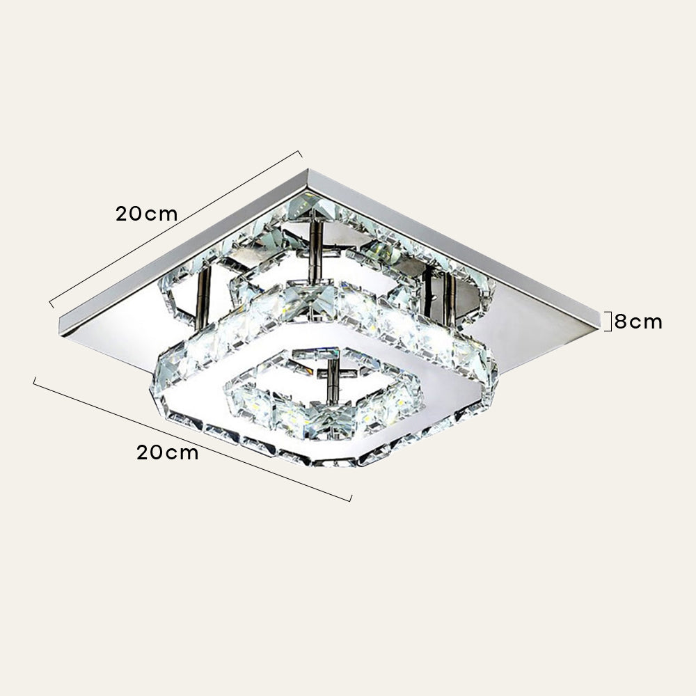 Lámpara de Techo Cristal LED Moderna