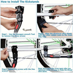 Soporte de bicicleta ajustable – Estable, duradero y fácil de instalar
