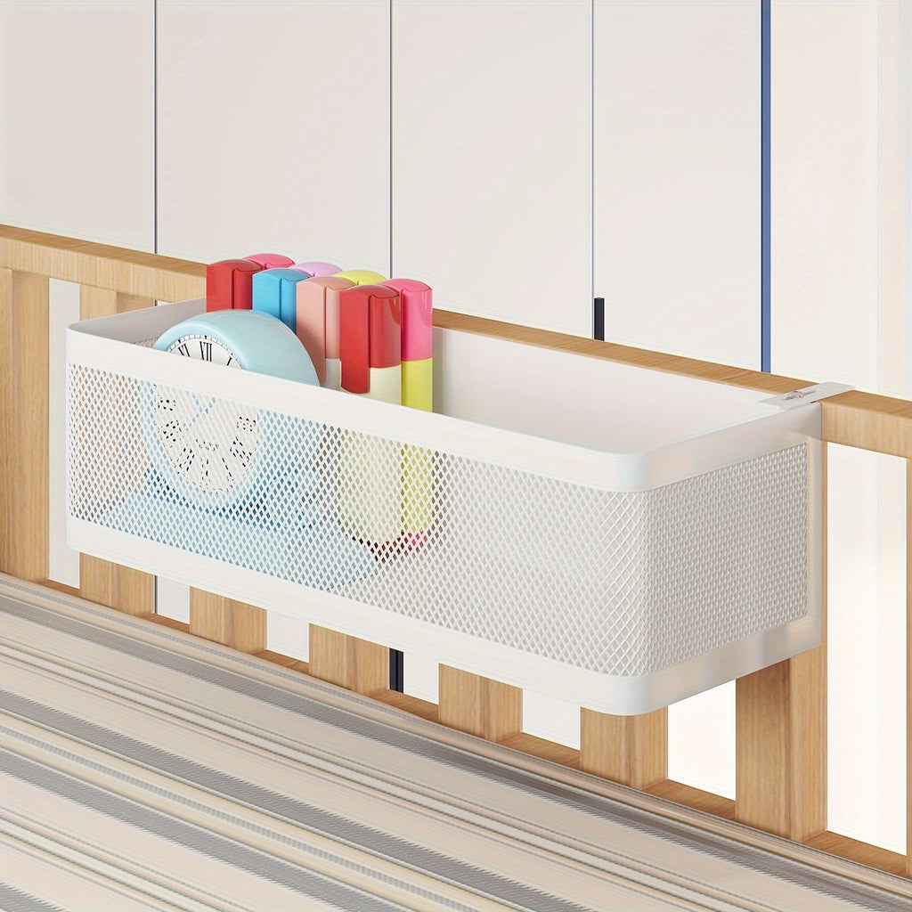 Cesta Metálica Ajustable con Ganchos - Solución Práctica para Organización