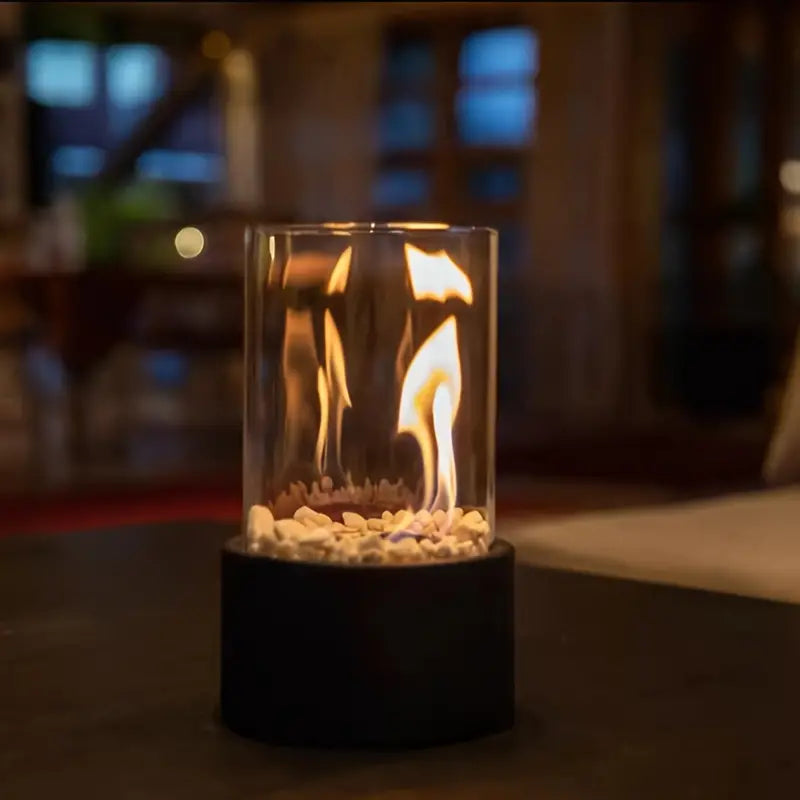 Moderno y portátil | Chimenea de mesa sin olor