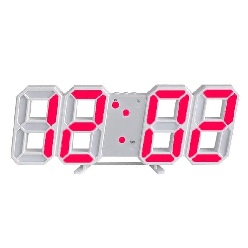 Reloj de Pared LED 3D LumiSync – Reloj Digital Moderno con Iluminación Regulable