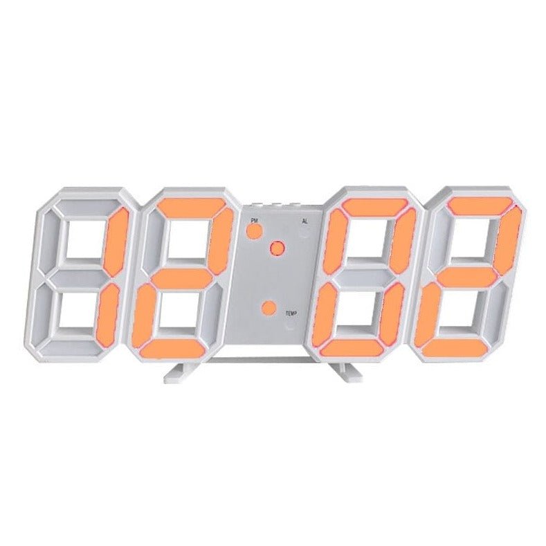 Reloj de Pared LED 3D LumiSync – Reloj Digital Moderno con Iluminación Regulable