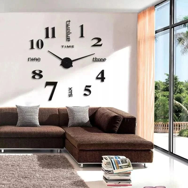 Reloj de Pared 3D Sylviana Diseño Elegante y Contemporáneo