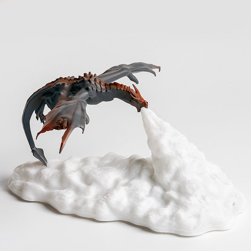Lámpara Nocturna 3D con Dragón que Echa Fuego para Decoración