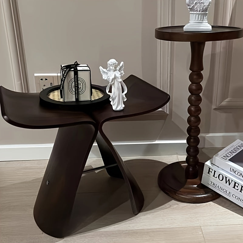 Elegante Taburete Mariposa – Diseño Atemporal para Sala de Estar y Entrada