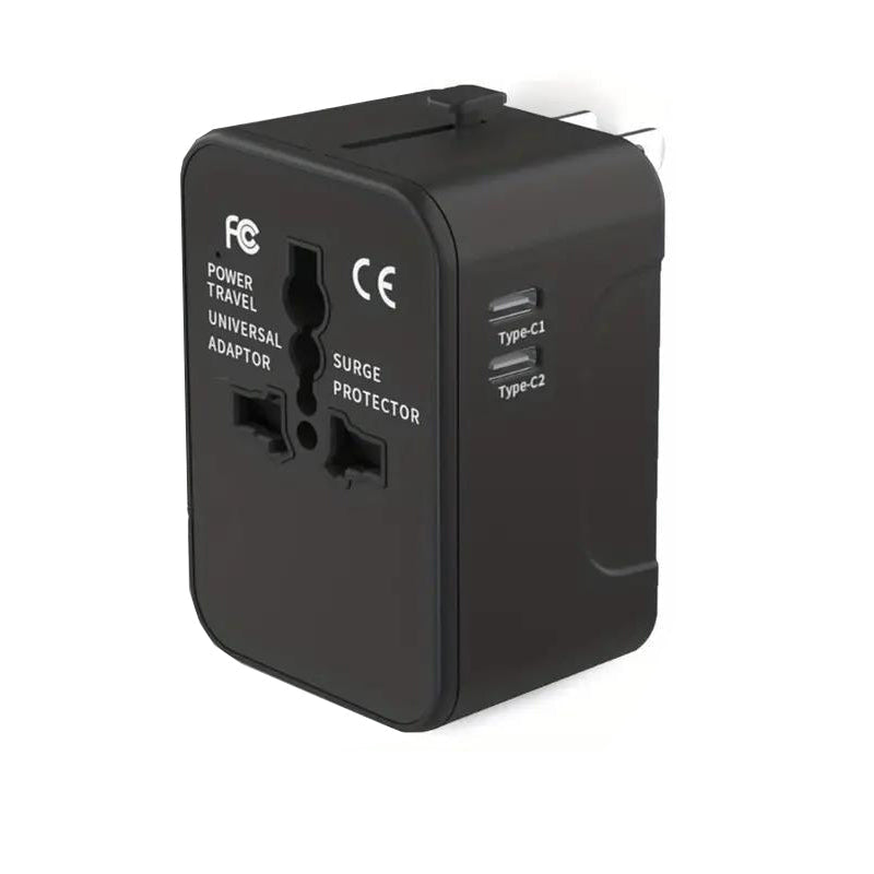 Adaptador de viaje universal con puertos USB duales | Brehn