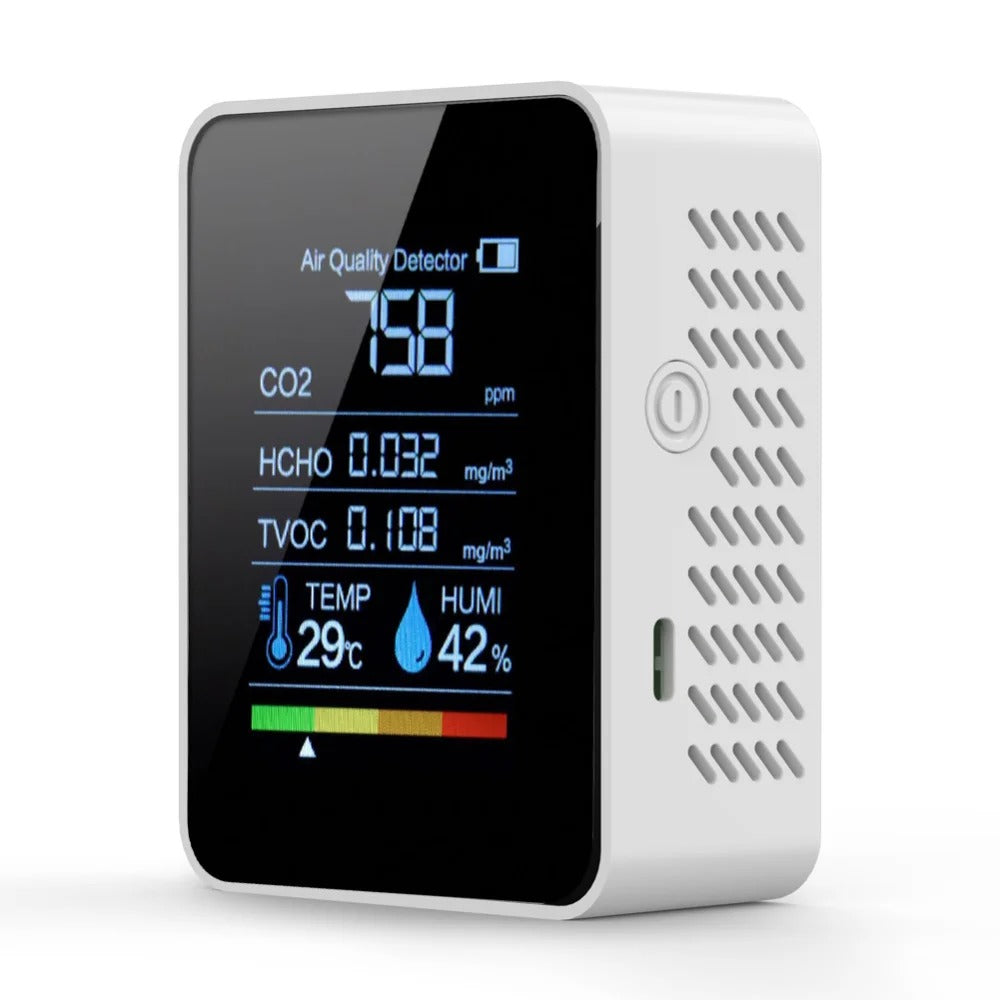 Monitor de CO2 AirSense Pro con Alertas en Tiempo Real
