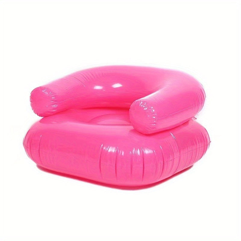 Sillón Inflable para Adultos con Diseño Transparente y Cojín de Confort