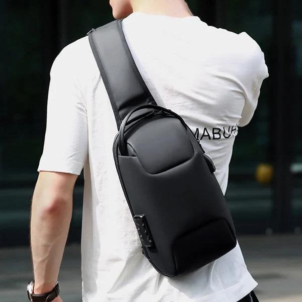 Kalsten | Bolso Cruzado Antirrobo | Landy Carry Without Worry | Oxford Impermeable | Puerto de Carga USB | Mochila Unisex para Viajes