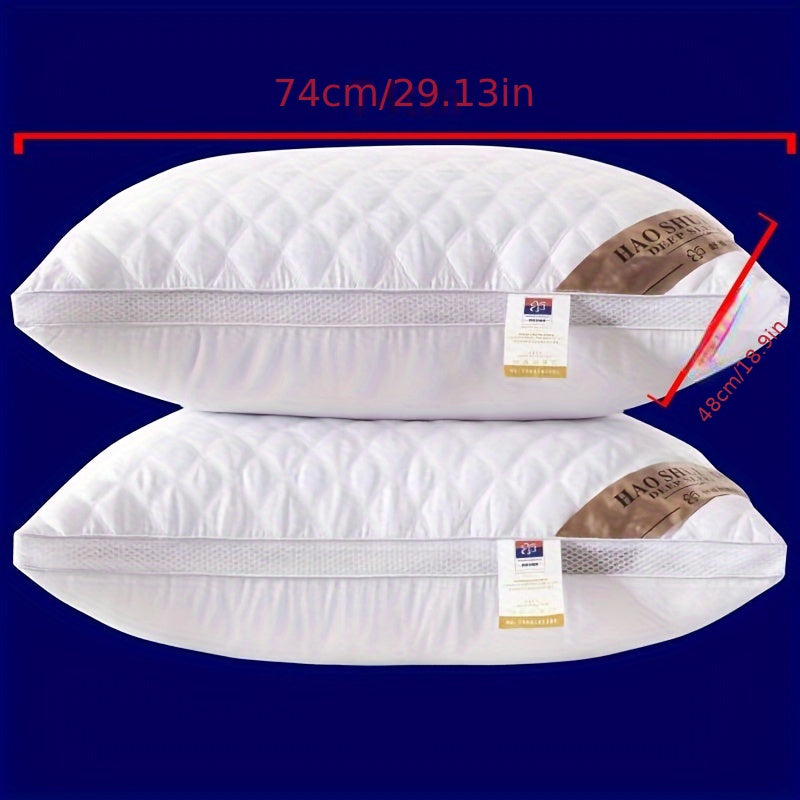 Almohada de Grado Hotel de Lujo - Soporte Alto y Bajo que No se Deforma, Funda Lavable para Todas las Temporadas