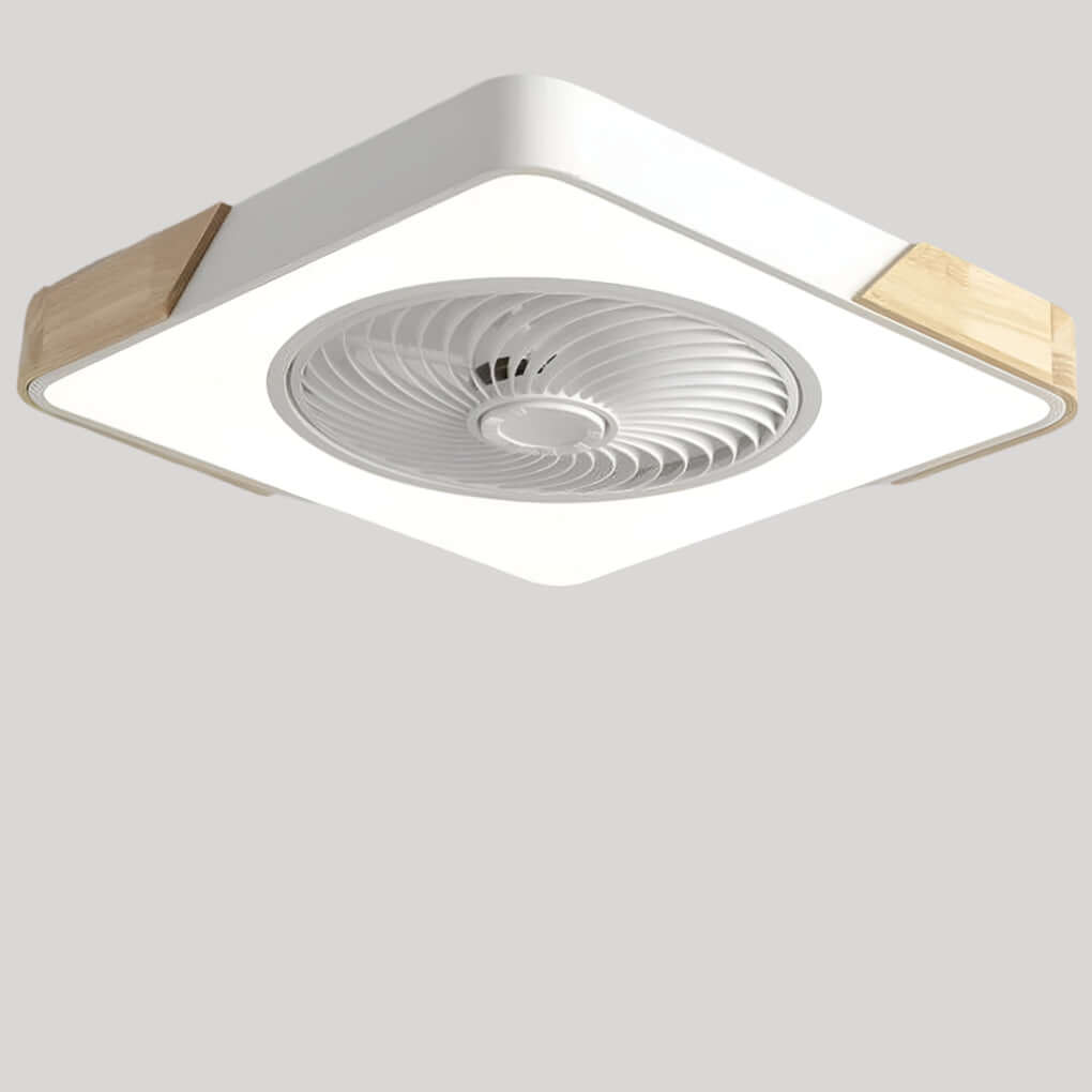 Ventilador de Techo Moderno Sin Aspas con Luz LED y Control Remoto