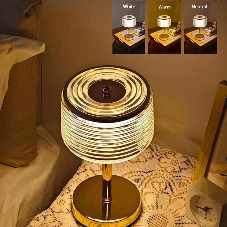 Cirvella | Lámpara de mesa LED con pantalla de vidrio