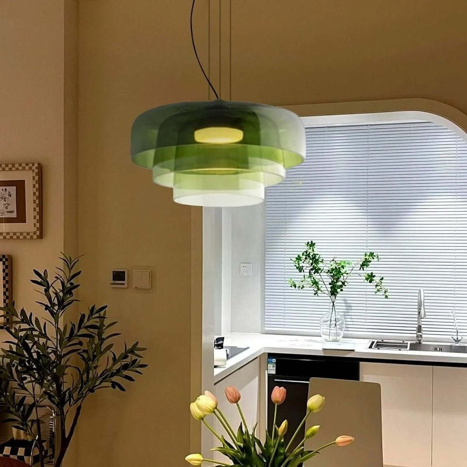 Lámpara Colgante de Vidrio Estilo Nórdico