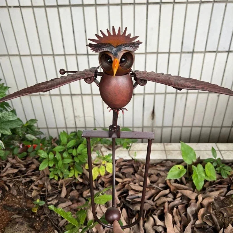 Arte de Jardín - Decoración de Patio con Pájaro