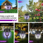 Trampa Solar para Mosquitos Solavex & Luz LED | Impermeable IP65 | Jardín & Terraza | Insecticida
