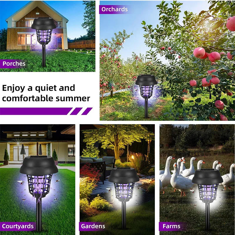 Trampa Solar para Mosquitos Solavex & Luz LED | Impermeable IP65 | Jardín & Terraza | Insecticida