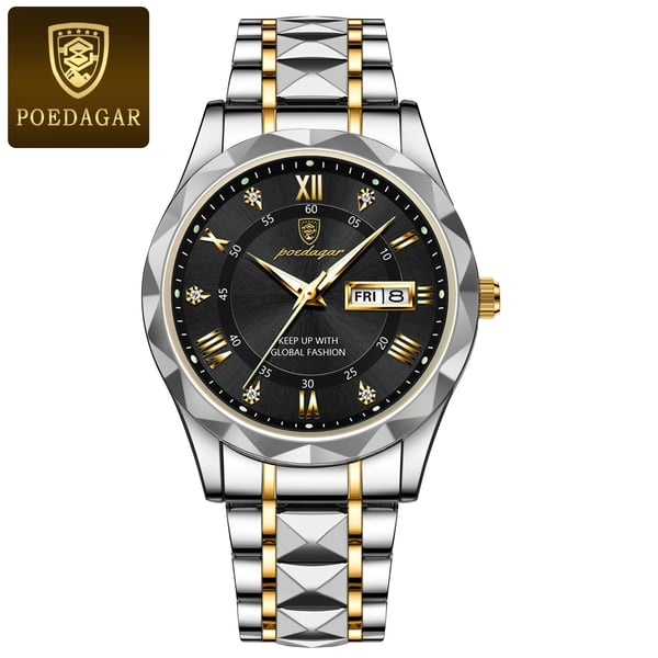 Reloj de pulsera de lujo para hombres, impermeable, de marca premium, con función de luz