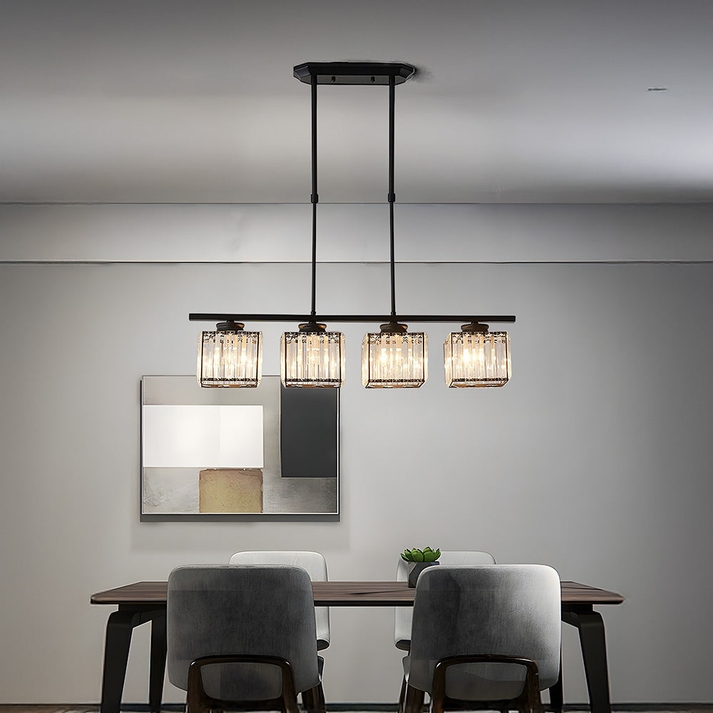 Lámpara colgante de diseño moderno con múltiples fuentes de luz para comedores y cocinas