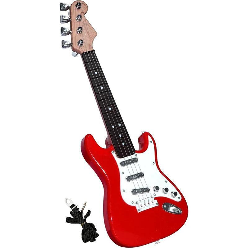 Guitarra Eléctrica de 4 Cuerdas para Niños – Instrumento Musical Portátil