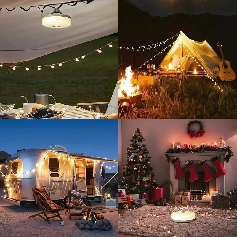 Luz de Campamento Retráctil 4 en 1