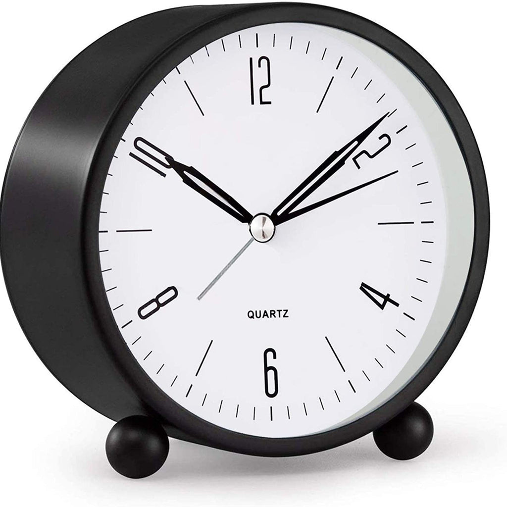 Reloj Despertador Analógico Silencioso con Iluminación