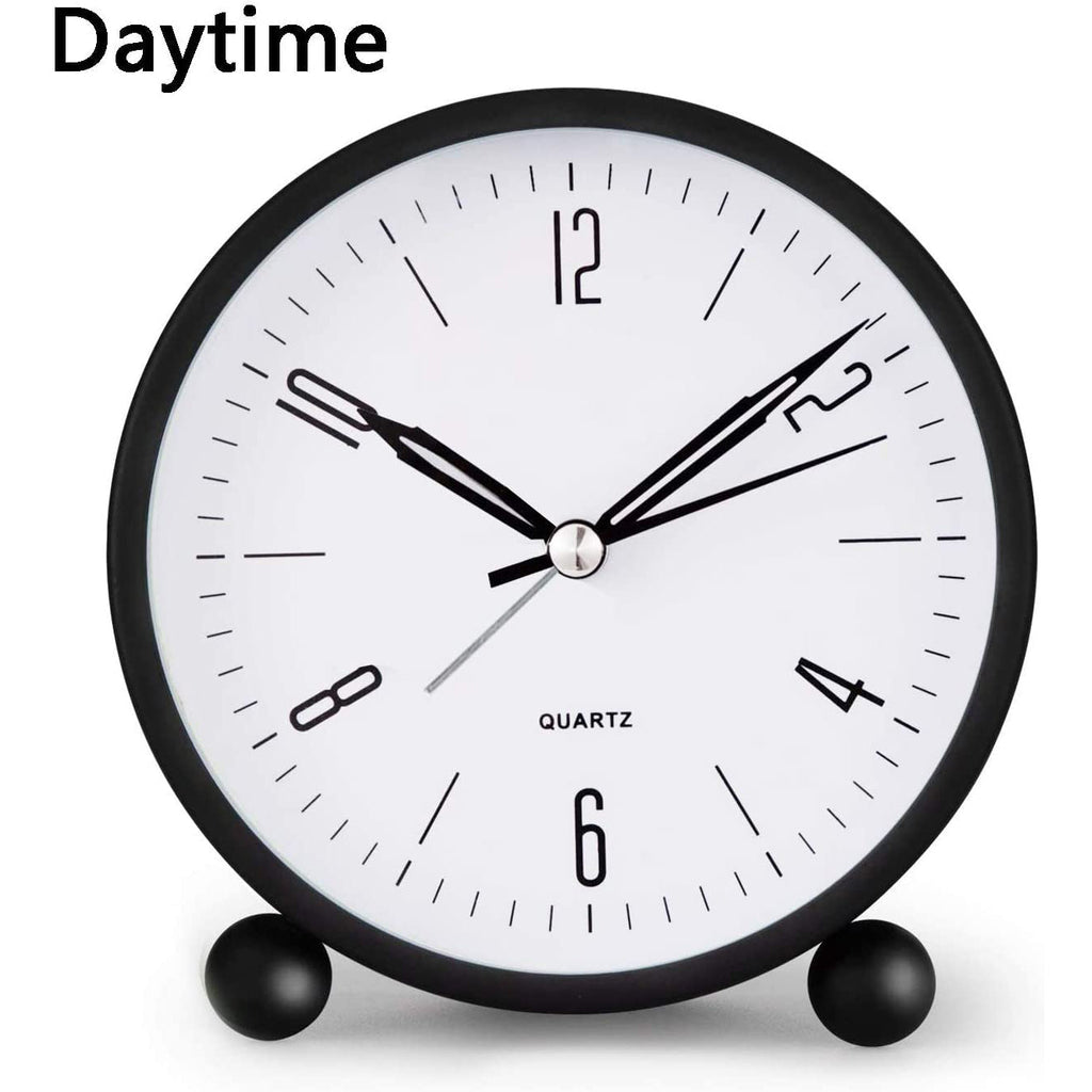 Reloj Despertador Analógico Silencioso con Iluminación