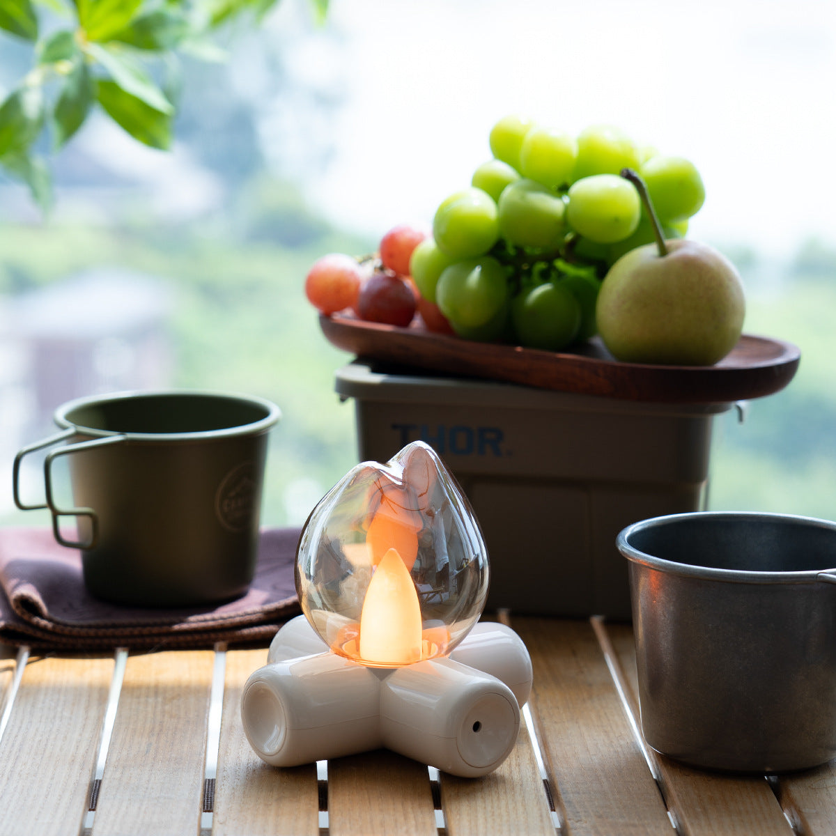 Lámpara de Mesa de Noche Decorativa Diseño de Chimenea
