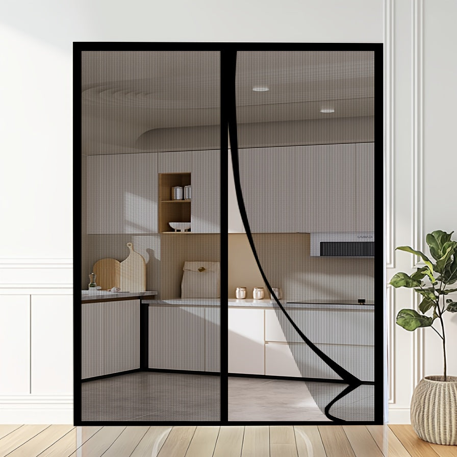 MAGNASEAL – Cortina de Puerta de Malla Magnética para Protección de Insectos Sin Manos