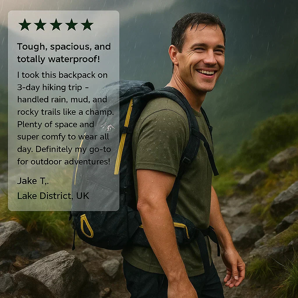 Mochila de Senderismo Impermeable Unisex de 40L para Aventuras al Aire Libre