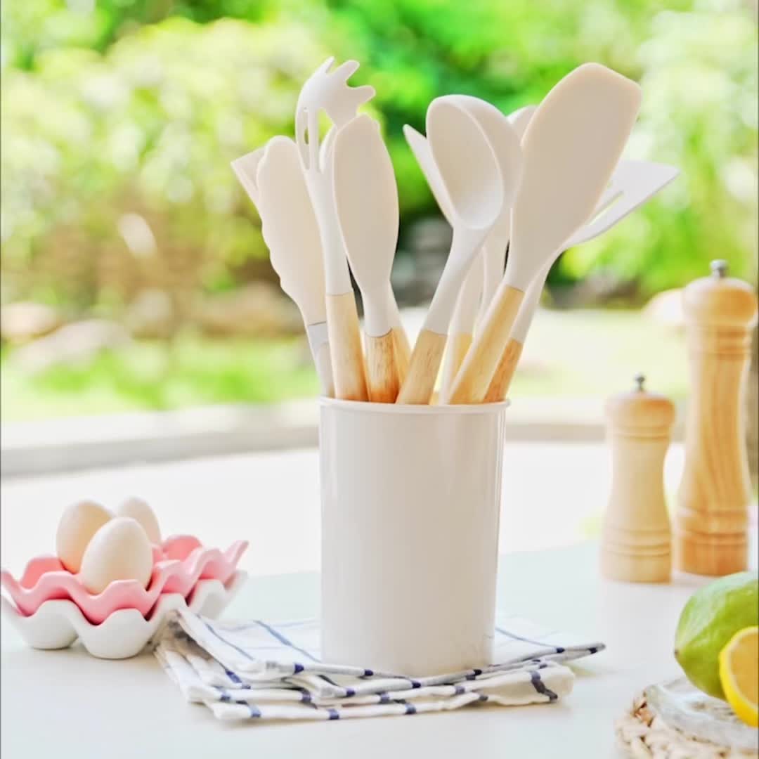 SILICOWARE – Juego de Utensilios de Cocina de Silicona de 12 Piezas | Resistente al Calor y Apto para Lavavajillas