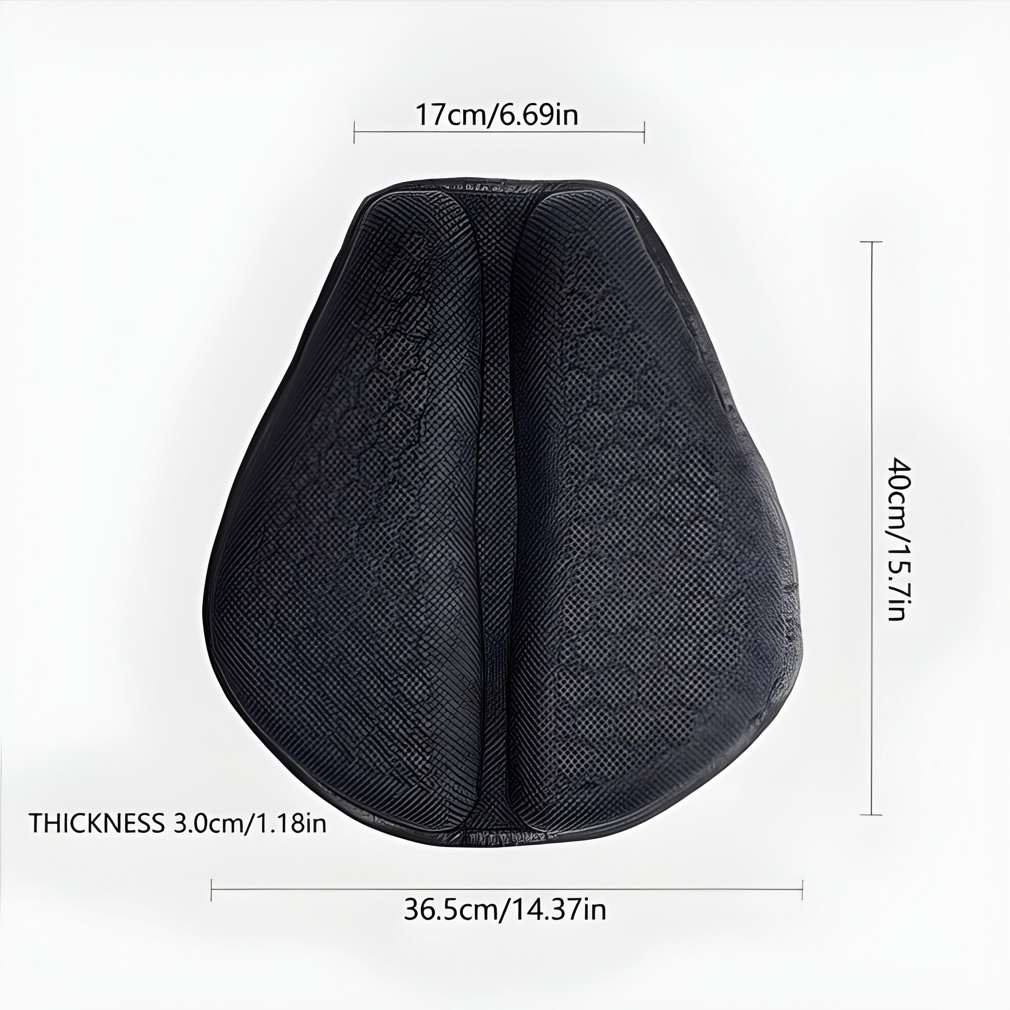 Almohadilla de Gel para Asiento de Motocicleta para Viajes Largos