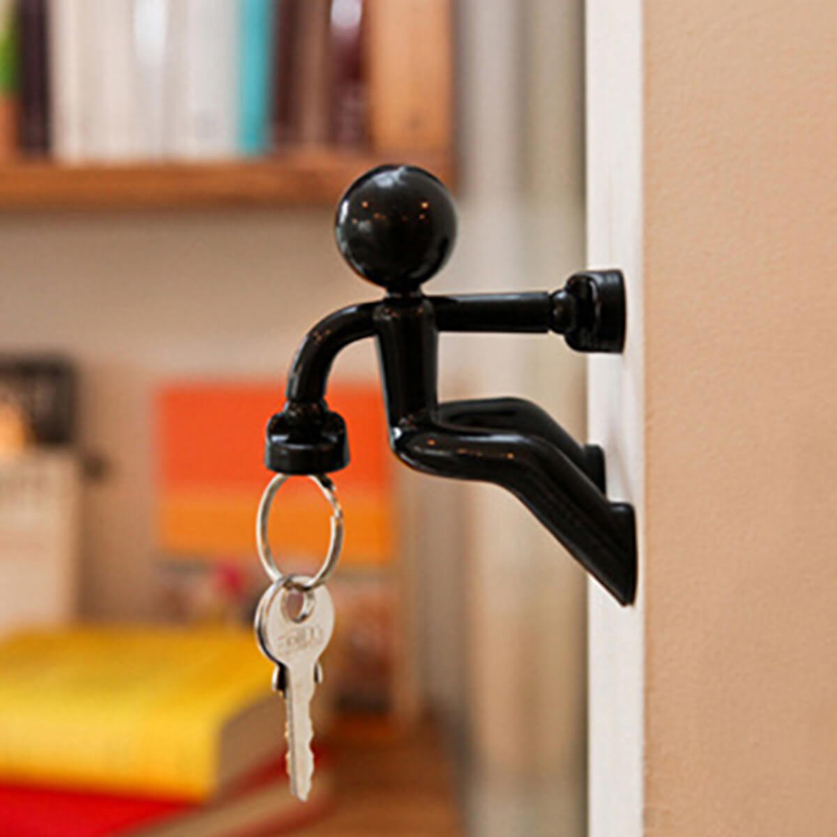 Soporte Magnético para Llaves de Pared Negro