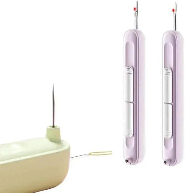 Herramienta de costura 2 en 1 – Práctico enhebrador de agujas y descosedor (x2)