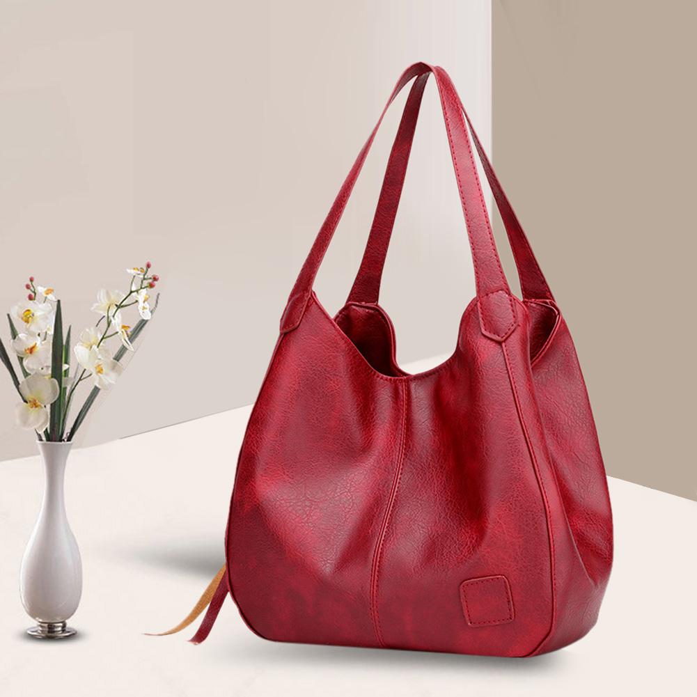 Bolso de piel sintética con gran capacidad