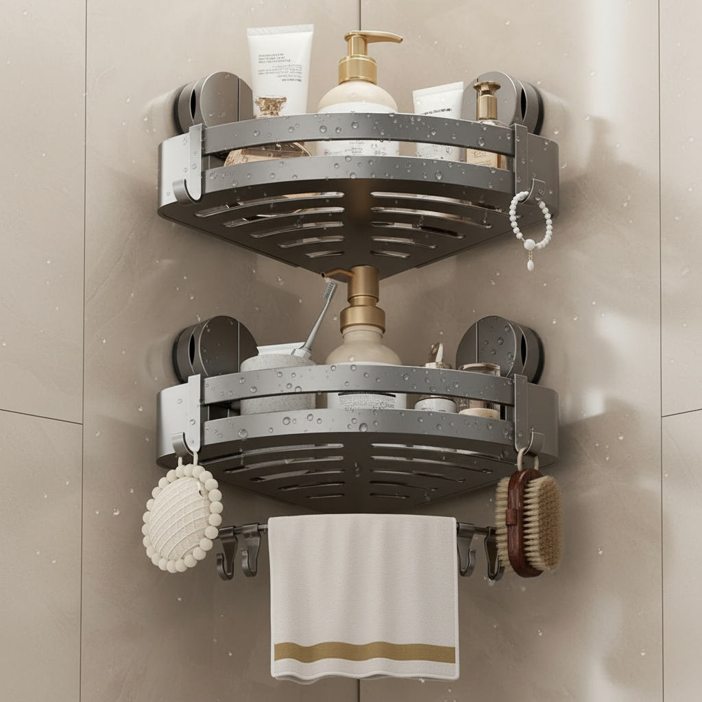 Estante de Almacenamiento Versátil para el Baño