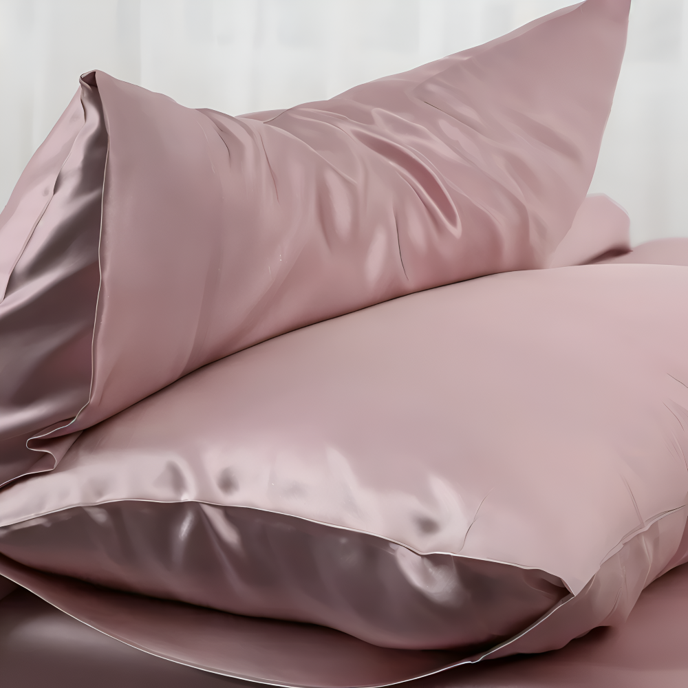 Funda de Almohada de Seda Suave Color Sólido