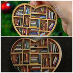 LiteraryHeart - Adorno de Corazón para Amantes de los Libros | 1+1 GRATIS