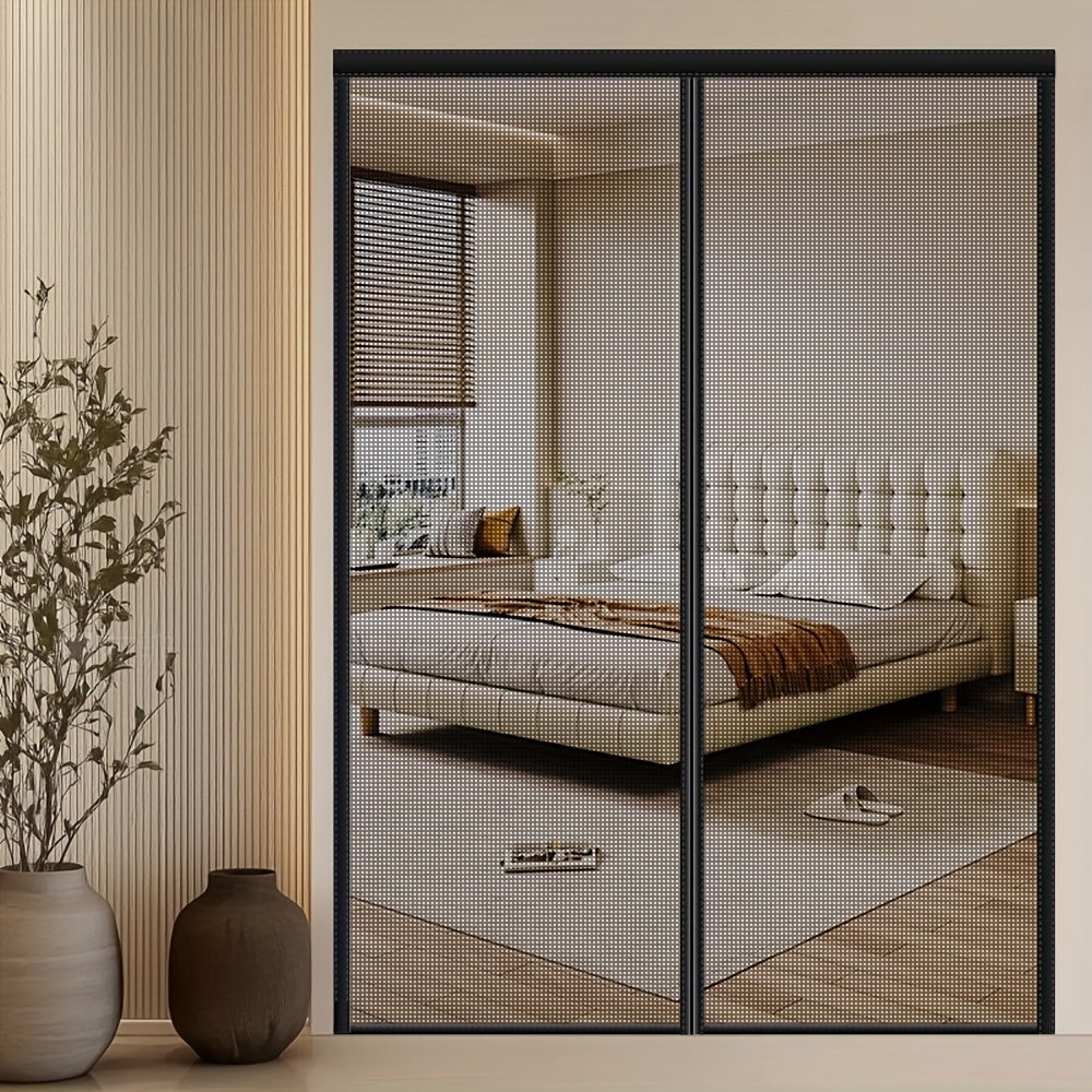 MAGNAMESH – Cortina de Pantalla Mosquitera Magnética para Protección de Puertas Sin Manos
