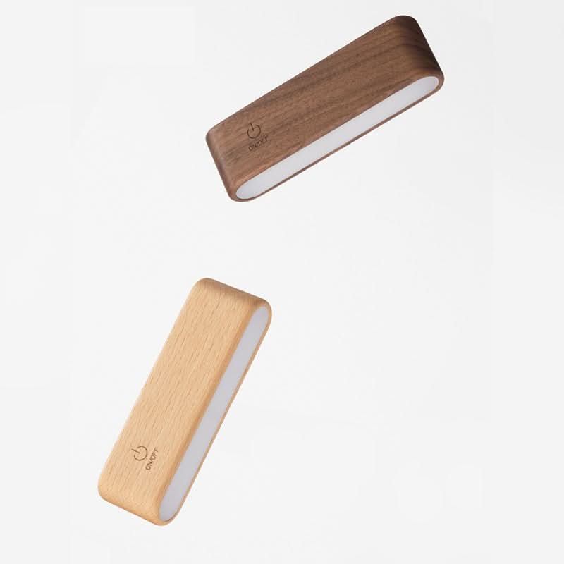 Lámpara de escritorio de madera maciza con carga magnética