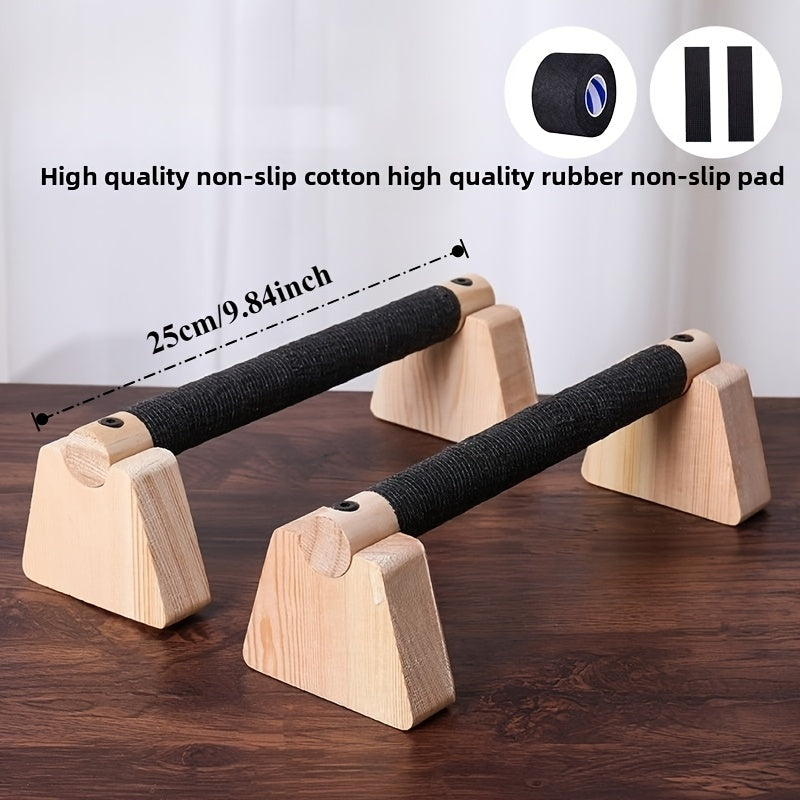 BARRAS PARELLA – Barras de Madera para Flexiones Paralelas para un Entrenamiento de Fuerza Estable en Casa
