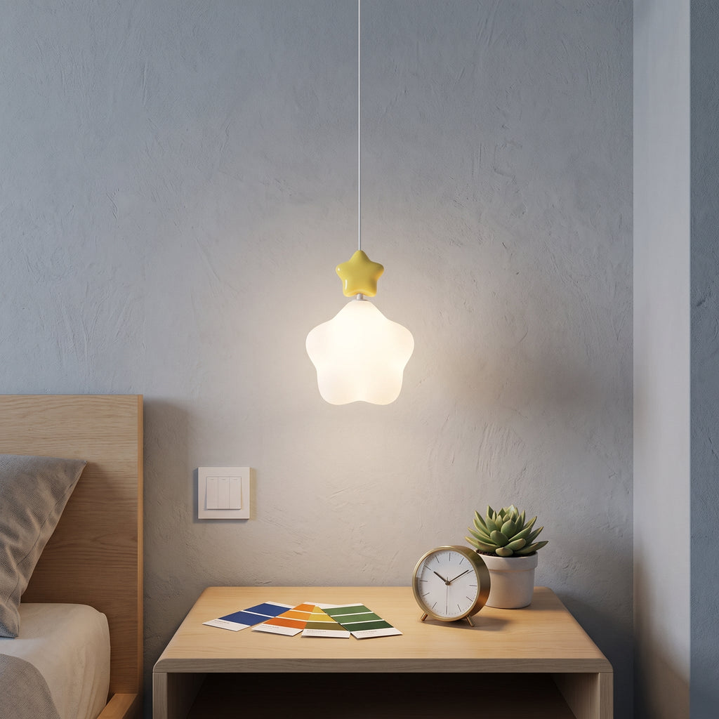 Lámpara colgante Nube Estrella LED Luz nocturna