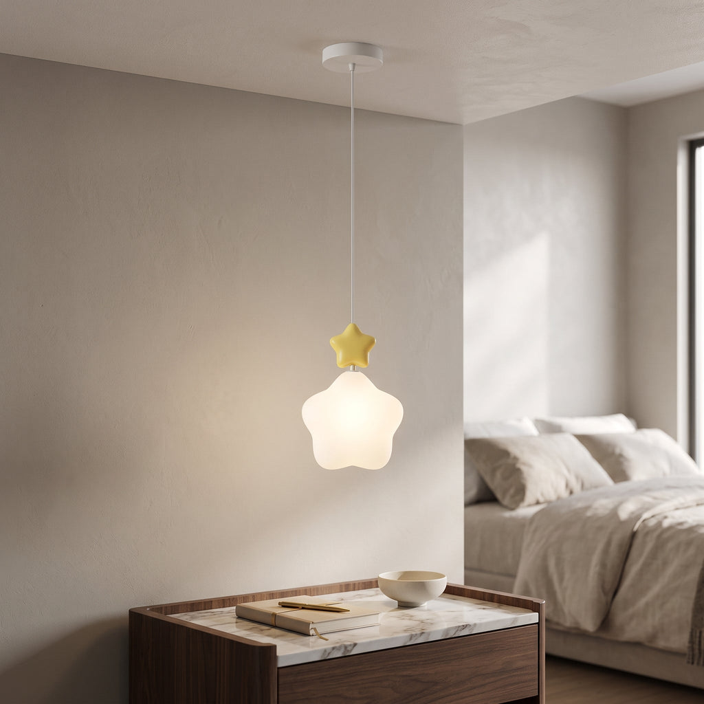 Lámpara colgante Nube Estrella LED Luz nocturna