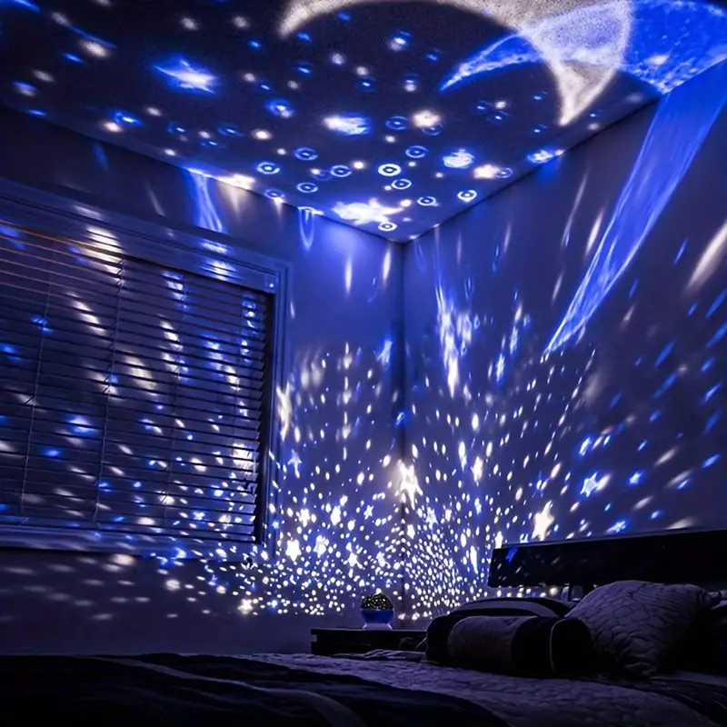Luz nocturna de cielo estrellado para niños – Proyector LED mágico con cambio de color