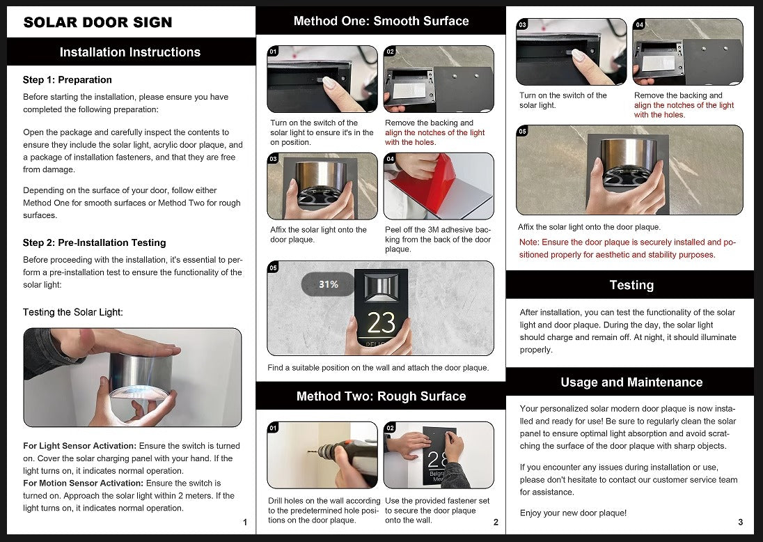 GlowSign - Número de casa personalizado - iluminado con energía solar | 50% DESCUENTO