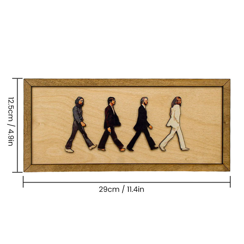 Retrato enmarcado de Abbey Road de The Beatles